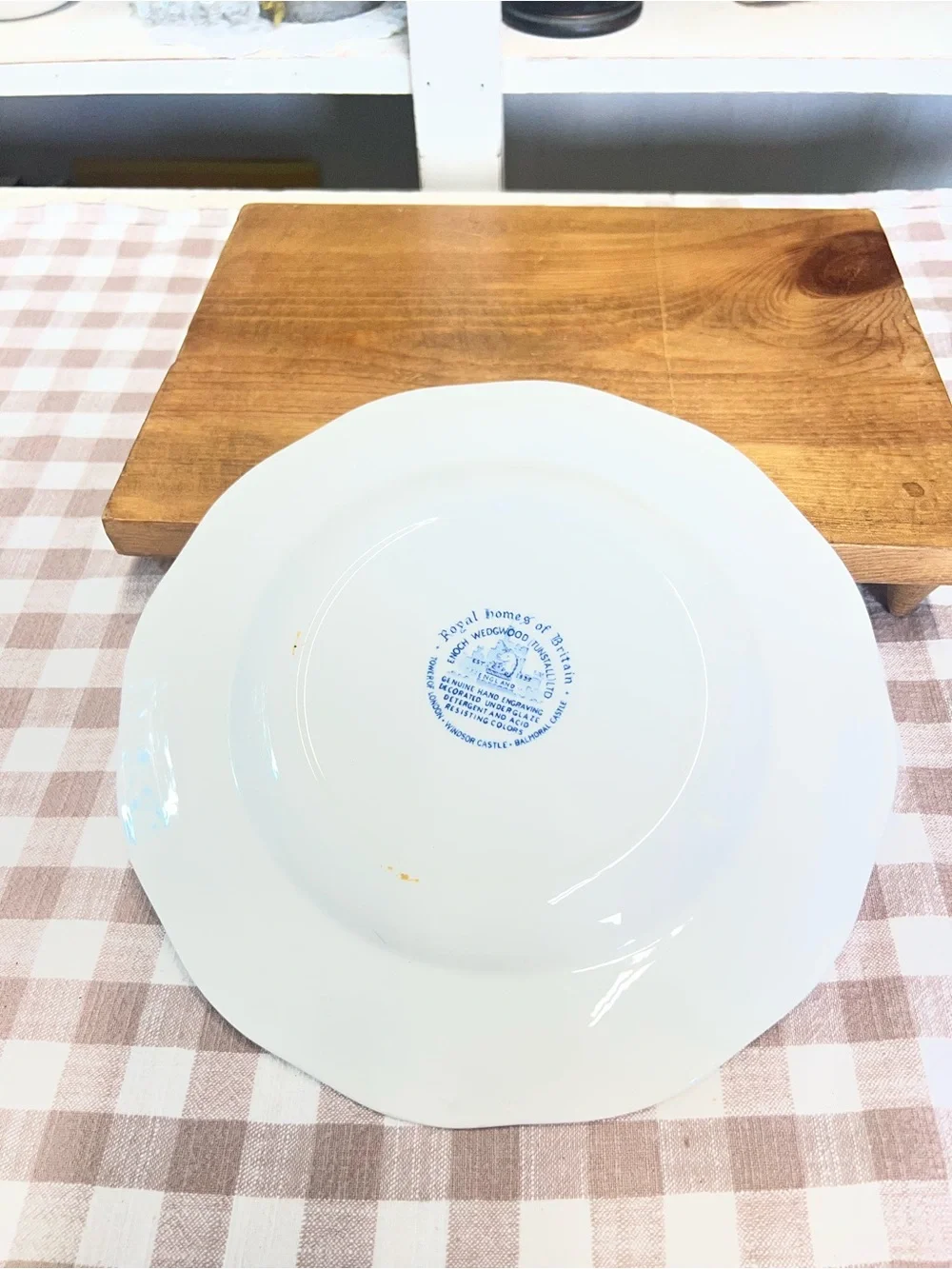 Vintage Royal homes of Britain Enoch Wedgwood plate decor replacement